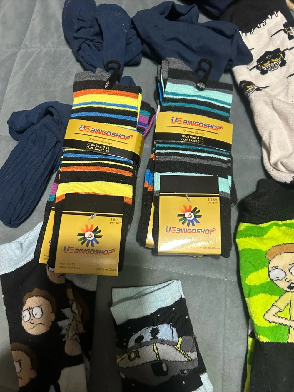 Men's Crew Socks - 27 Pairs - Rick & Morty, Coors Light, Voodoo Ranger, & More!